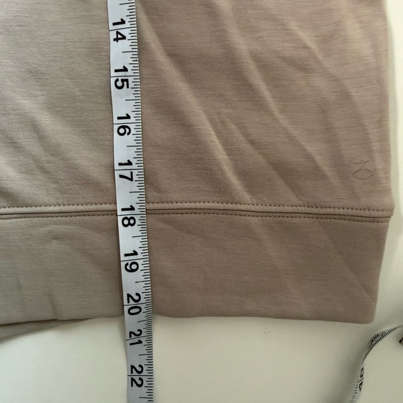 Danskin Mauve Pink Collared Sweatshirt V-neck Pullover Loungewear Large Women’s - Picture 7 of 10